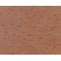 Patterned Sheets - Brick - .020 x 7 x 12` pkg(2) -- .100` Red Bricks, TT, Plastruct Inc 91609