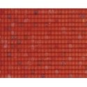 Patterned Sheets - Roofing - Spanish Tile - .020 x 7 x 12` pkg(2) -- .087` Red Tiles, HO, Plastruct Inc 91638