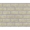 Patterned Sheets - Concrete Block - .020 x 7 x 12` pkg(2) -- .650` Beige Bricks, G, Plastruct Inc 91624