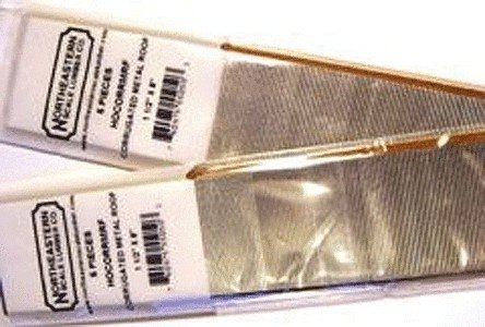 Corrugated Roofing/Siding -- pkg(5), HO, Northeastern Scale Lumber 55051