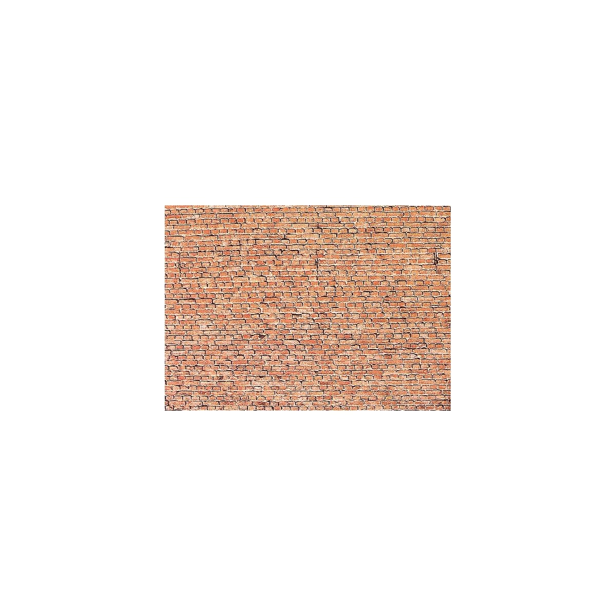 Embossed Panel Building Material Sheet -- Glazed Brick, HO, Faller Gmbh 170607