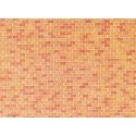 Embossed Panel Building Material Sheet -- Red Brick, HO, Faller Gmbh 170608