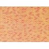 Embossed Panel Building Material Sheet -- Red Brick, HO, Faller Gmbh 170608