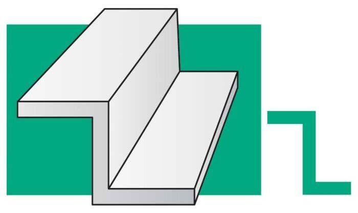 Z Channel Styrene Strip Economy Pack 14` 35cm -- .250` 6.3mm pkg(10), ALL, Evergreen Scale Models 5757