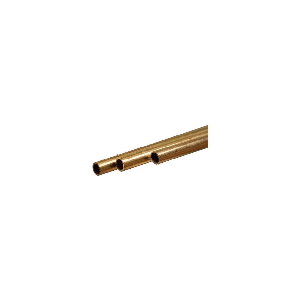 Round Brass Tube -- .2′ 5mm OD 0.45mm Wall x 300mm Long pkg(3), ALL, K & S Engineering 9823