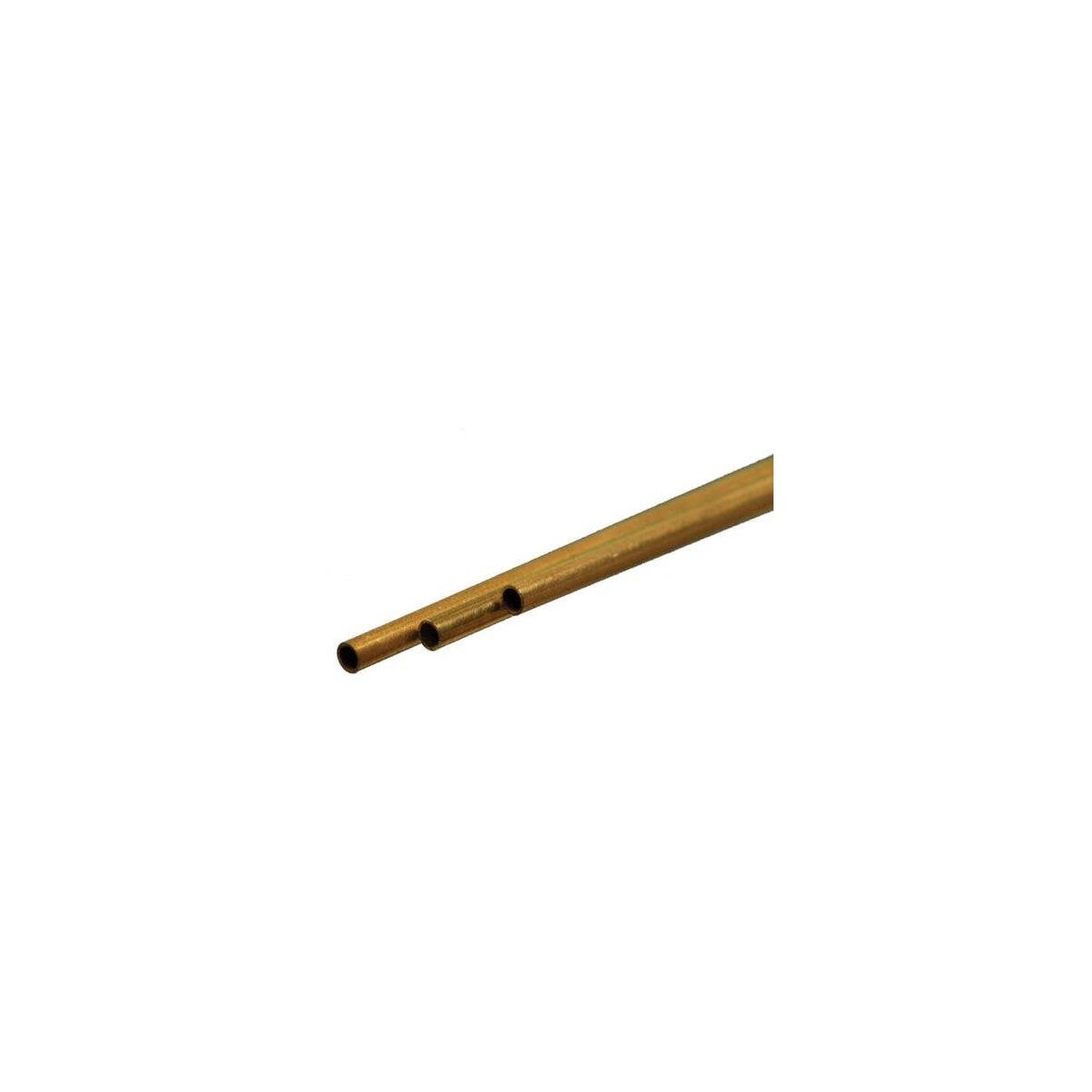Round Brass Tube -- .14′ 3.5mm OD 0.225mm Wall x 300mm Long pkg(3), ALL, K & S Engineering 9835