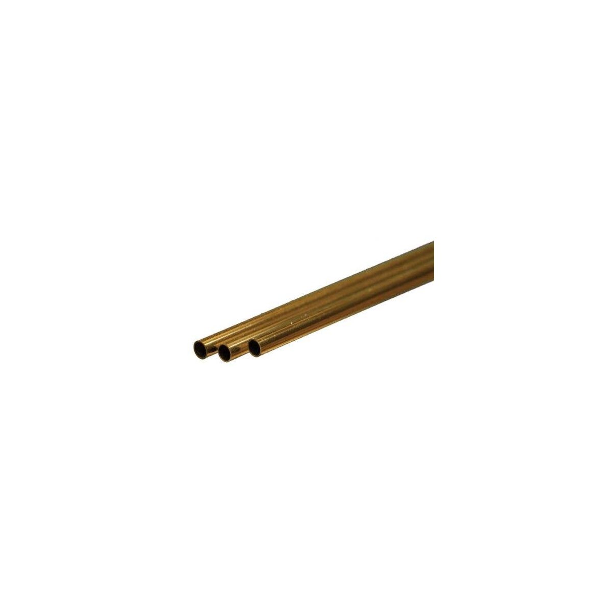 Round Brass Tube -- .12′ 3mm OD 0.225mm Wall x 300mm Long pkg(3), ALL, K & S Engineering 9834