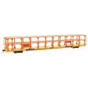 89′ Flatcar w/Tri-Level Open Auto Rack - Ready to Run -- Denver & Rio Grande Western(TM) Rack Trailer-Train Flatcar T, HO, 82