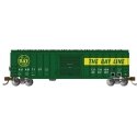 ACF 50`6` Outside-Braced Sliding-Door Boxcar - Ready to Run - Silver Series -- Atlata & St. Andrews Bay 7107 (green yellow, Bay 