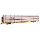 89′ Flatcar w/Tri-Level Shielded Auto Rack - Ready to Run -- Conrail 850245, TTKX Flatcar (yellow), HO, 8309