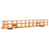 89′ Flatcar w/Tri-Level Open Auto Rack - Ready to Run -- Denver & Rio Grande Western(TM) Rack Trailer-Train Flatcar T, HO, 82