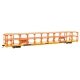 89′ Flatcar w/Tri-Level Open Auto Rack - Ready to Run -- Denver & Rio Grande Western(TM) Rack Trailer-Train Flatcar T, HO, 82