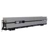 89′ Flatcar w/Bi-Level Shielded Auto Rack - Ready to Run -- Norfolk & Western Rack & Flatcar 412053, HO, 8124