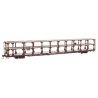 89′ Flatcar w/Tri-Level Open Auto Rack - Ready to Run -- Chicago, Burlington & Quincy / Trailer-Train TTKX 905070 (br, HO, 82