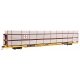 89′ Flatcar w/Tri-Level Shielded Auto Rack - Ready to Run -- Erie Lackawanna 850258, TTKX Flatcar (ye, HO, WalthersMainline 83