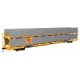 89′ Flatcar w/Bi-Level Shielded Auto Rack - Ready to Run -- Milwaukee Road Rack / Trailer-Train Flatc, HO, WalthersMainline 81