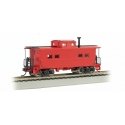 Northeast-Style Steel Cupola Caboose - Ready to Run - Silver Series(R) -- Painted, Unlettered (Caboose Red), HO, Bachmann Indust