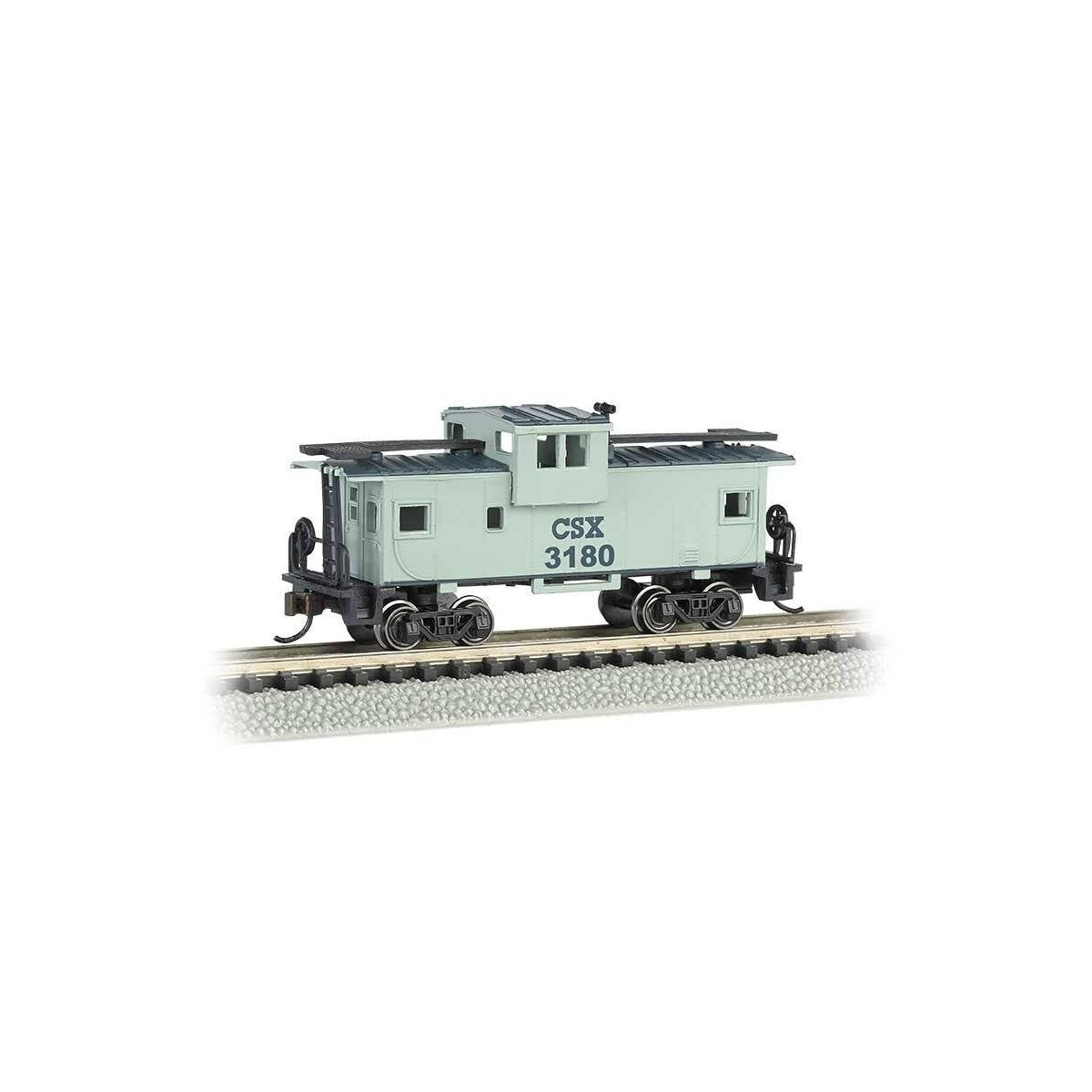 36′ Wide-Vision Caboose - Ready to Run - Silver Series(R) -- CSX Transportation 3180 (gray, blue)