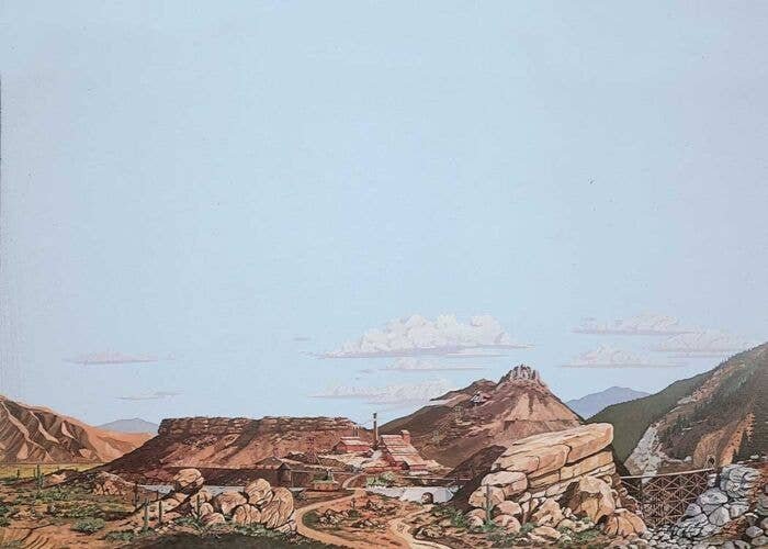 Background Scene 24 x 36′ 60 x 90cm - Instant Horizons(TM) -- Desert to Mountain, HO, Walthers SceneMaster 704