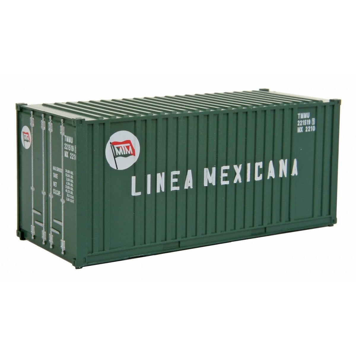 20′ Corrugated Container with Flat Panel - Assembled -- Linea Mexicana