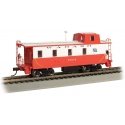 Slanted Offset-Cupola Caboose - Ready to Run -- Wabash 2824 (white, red), HO, Bachmann Industries 14002