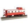 Slanted Offset-Cupola Caboose - Ready to Run -- Wabash 2824 (white, red)