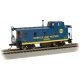 Slanted Offset-Cupola Caboose - Ready to Run -- Norfolk & Western 562832 (blue, yellow)