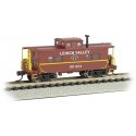 Northeast-Style Steel Cupola Caboose - Ready to Run - Silver Series(R) -- Lehigh Valley 95002 (Boxcar Red, yellow, black), N, Ba