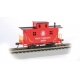 4-Wheel Wood Bobber Caboose - Ready to Run - Silver Series(R) -- Southern Railway 209 (red, black, white)