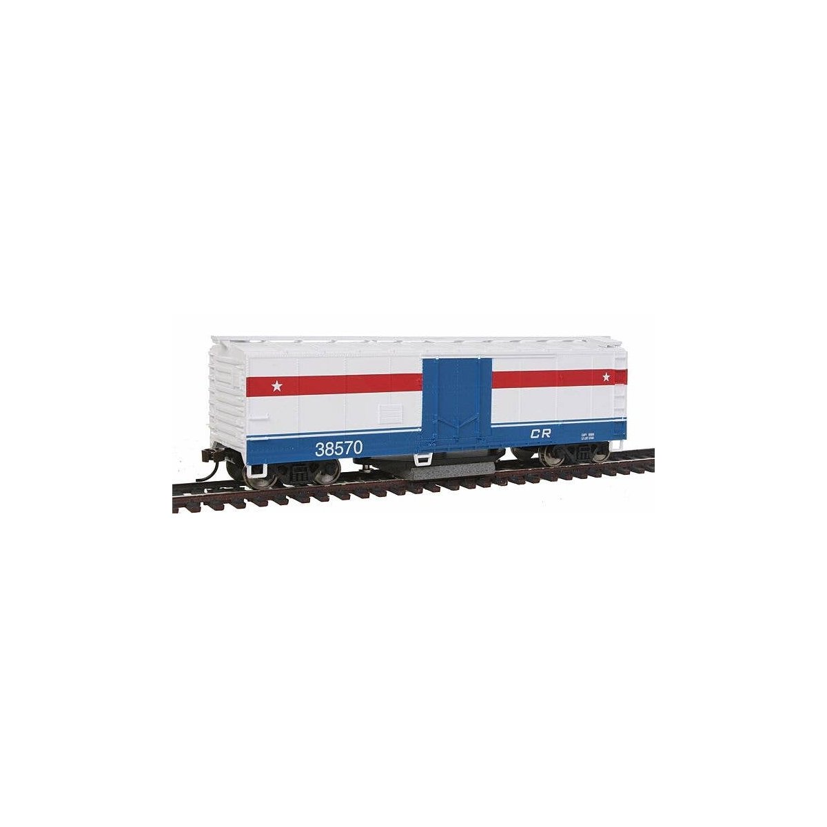 40′ Plug-Door Track Cleaning Boxcar - Ready to Run -- Conrail, HO, WalthersTrainline 1484