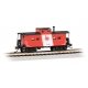 Northeast-Style Steel Cupola Caboose - Ready to Run - Silver Series(R) -- Central Railroad of New Jersey 16870 (red, black, whit
