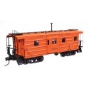 Milwaukee Road Ribside Caboose -- Mlwaukee Road 01804 (orange, maroon Includes Coal Stove), HO, WalthersProto 103651