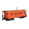 Milwaukee Road Ribside Caboose -- Mlwaukee Road 01804 (orange, maroon Includes Coal Stove)