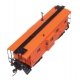 Milwaukee Road Ribside Caboose -- Mlwaukee Road 01804 (orange, maroon Includes Coal Stove)