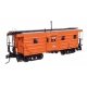 Milwaukee Road Rib Sided Caboose -- Milwaukee Road 991898 (orange, black oil stove)