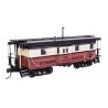 Milwaukee Road Rib Sided Caboose -- St. Maries River Railroad 996 (red, white, black oil stove)