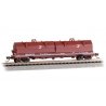 55′ Coil Car with Angled Hoods and Load - Ready to Run -- Conrail 628021 (Boxcar Red, white)