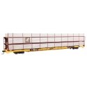 89′ Flatcar w/Tri-Level Shielded Auto Rack - Ready to Run -- Conrail 850271, TTKX Flatcar (yellow), HO, WalthersMainline 8310