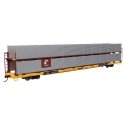 89′ Flatcar w/Bi-Level Shielded Auto Rack - Ready to Run -- Conrail Rack/ Trailer-Train Flatcar TTBX , HO, WalthersMainline 81