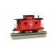 Wood 4-Wheel Bobber Caboose - Ready to Run - Silver Series(R) -- Baltimore & Ohio C-1775 (red, black 13 States Logo)