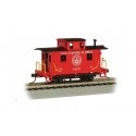 Wood 4-Wheel Bobber Caboose - Ready to Run - Silver Series(R) -- Baltimore & Ohio C-1775 (red, black 13 States Logo), HO, Bachma