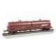 55′ Steel Steel Coil Car with Round Hoods - Ready to Run -- BNSF Railway 534005 (Boxcar Red Wedge Logo, Yellow Conspicuity Mar