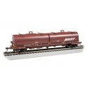 55′ Steel Steel Coil Car with Round Hoods - Ready to Run -- BNSF Railway 534005 (Boxcar Red Wedge Logo, Yellow Conspicuity Mar