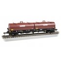 55′ Steel Steel Coil Car with Round Hoods - Ready to Run -- Norfolk Southern 612084 (black, Boxcar Red Hoods Yellow Conspicuit