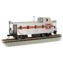 Slanted Offset-Cupola Caboose - Ready to Run -- Chicago, Burlington & Quincy 13530 (silver, red), HO, Bachmann Industries 14001