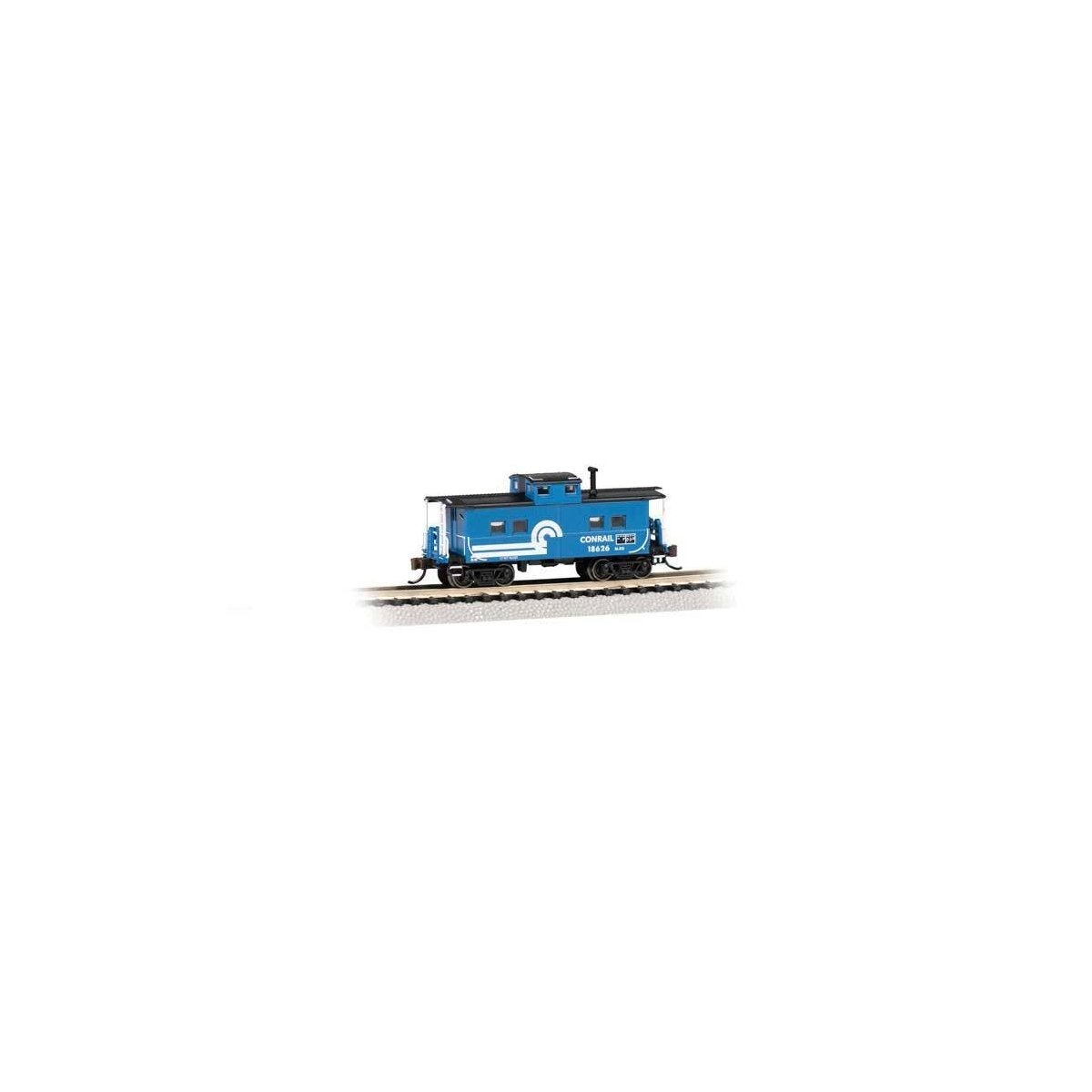 Northeast-Style Steel Cupola Caboose - Ready to Run - Silver Series(R) -- Conrail 18726 (blue, black, white)