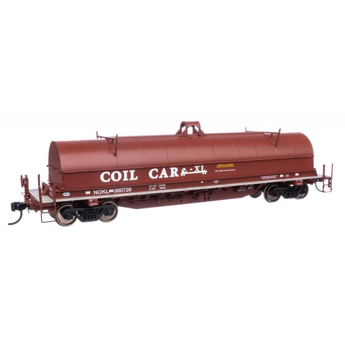 52′ NSC Type II Coil Car - Ready to Run -- Northwestern Oklahoma Railroad 380726, HO, WalthersProto 105710