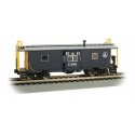 Steel Bay Window Caboose - Ready to Run -- Baltimore & Ohio C-3015 (blue, yellow, silver), HO, Bachmann Industries 73204