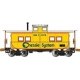 Northeast-Style Steel Cupola Caboose - Ready to Run - Silver Series(R) -- Chessie System 1879 (yellow, silver, blue, vermillion)