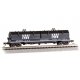 55′ Coil Car with Angled Hoods and Load - Ready to Run -- Norfolk & Western 169796 (black, white, NW Logo)